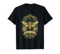 Southern Gothic Summer Sweet Tea and Secrets Cicada Moth Art T-Shirt