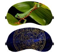 Southern Hemisphere Constellations 2 Pack Eye Mask Sleeping Eye Mask for Side Sleeper Zero Eye Pressure Night Blindfold Adjustable Sleep Cover Completely Block Out Light Eye Shade