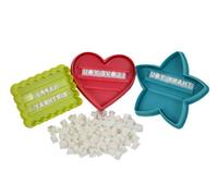 Southern Homewares 98-Piece Message in a Cookie Holiday Cookie Cutters Kit Set, Multicolor
