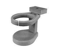 Southern Homewares Adirondack Chair Cup Holder Attachment, Durable Poly Lumber, Adjustable, Ideal for Your Polywood Outdoor Furniture, Light Grey