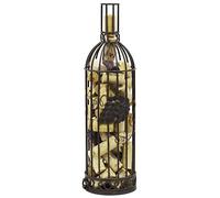 Southern Homewares Grapevine Wine Bottle Shaped Cork Corral Holder, Bronze