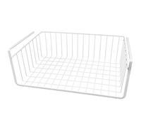 Southern Homewares White Wire Under Shelf Storage Organization Basket 15-Inch