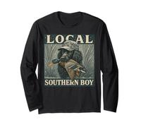 Southern Hunting Culture Duck Hunter Black Lab Outdoor Long Sleeve T-Shirt