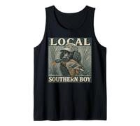 Southern Hunting Culture Duck Hunter Black Lab Outdoor Tank Top