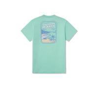 Southern Marsh Men’s SEAWASH Distant Shores T-Shirt - Short Sleeve Casual Graphic Tee, Bimini Green, Large