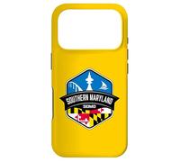 Southern Maryland Logo with MD Flag Design Souvenir Case for iPhone 17 Pro