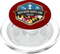 Southern Maryland Logo with MD Flag Design Souvenir PopSockets PopGrip for MagSafe