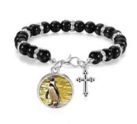 Southern Ocean Penguin Antarctic Science Nature Beaded Bracelet Boho Jewelry