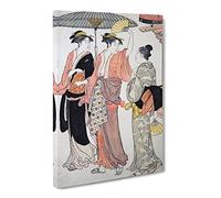 Southern Pleasure District By Torii Kiyonaga Canvas Print | Gallery Wrapped 30mm Frame Wall Art | 24x16 inches | Ready to Hang | Asian Picture | Living Room Bedroom Lounge Office