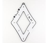 Southern Rec Supply Outsville Accu Rack Carry Case Hard Template Sheet Holder/Carrier 9 Ball (White)