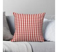Southern Red Gingham Square Pillowcase Polyester Linen Velvet Creative Decorative Throw Pillow Case Sofa Seater Cushion Cover