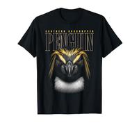Southern Rockhopper Penguin Face Sea Wildlife Nature Penguin T-Shirt