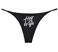 Southern Sisters Hotwife Novelty Thong G String Bride Bachelorette Underwear Gift, Black, M