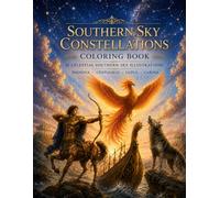 Southern Sky Constellations Coloring Book for Adults: 38 Celestial Southern Sky Illustrations Featuring Phoenix, Centaurus, Carina and More (Celestial Constellations Coloring Series)