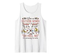 Southern Women Saying Oh Hell No Funny Country Humor Boho Tank Top