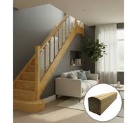 Southern Yellow Pine Handrail Contemporary 3.0M - No Groove Uk Manufactured Traditional Products Ltd