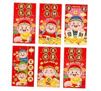 SOUTHJIELING Traditional Silver Packs New 2025 Red Envelopes Snake Theme Chinese Spring Festival Hongbao 6 Pcs