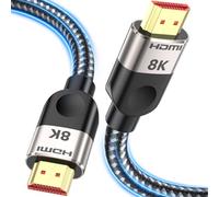 Southlight HDMI 2.1 Cable 7.5M, 8K@60Hz 4K@120Hz Ultra HD Cable High-Speed Lead 48Gbps, 7680x4320, Supports eARC HDR10 HDCP 2.2 & 2.3 DTS: X 3D CEC Compatible with all HDMI devices PC/TV/HDTV/Blu-ray