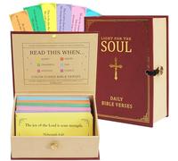 SOUTHLISA Read This When Bible Verse Box - 150 Color Coded Bible Verse for 6 Emotions - Hardcover Bible Verse Box for Women, Perfect Christmas or Birthday Gift for Women