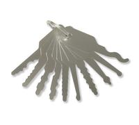 SouthOrd Auto Jiggler Set - 10pcs Silver Jiggler Keys Lock Pick - Lock Picks
