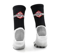 SOUTHPAW Boxing Socks - Non Slip Grip Socks for Boxing Training & Gym - Awarded 3x World’s Best by Fit2Box - Anti Blister Athletic Performance Socks (UK, 9-12, Black)