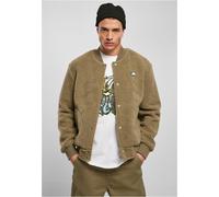 Southpole Basic Sherpa Jacket Snap Buttons Faux Fur Collar Sherpa Fabric Men