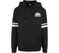 Southpole College Zip Hoody, black/white, S