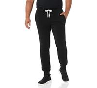 Southpole Men's 1570 Basic Active Fleece Jogger Sweatpants, Black, 4XL/Big