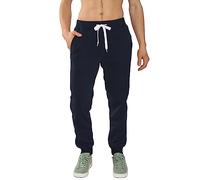 Southpole Men's 1570 Basic Active Fleece Jogger Sweatpants, New Navy a, Small