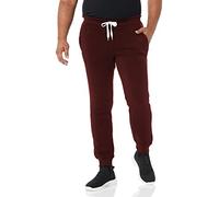 Southpole Men's 1570 Basic Active Fleece Jogger Sweatpants, Burgundy (A), Medium