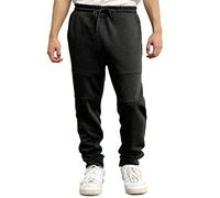 Southpole Men's Basic Lightweight Tech Fleece Jogger Pants, Heather Charcoal, Medium