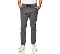 Southpole Men's Basic Stretch Twill Jogger Pants-Reg and Big & Tall Sizes - Grey - XXL