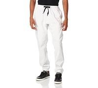 Southpole Men's Basic Stretch Twill Jogger Pants-Reg and Big & Tall Sizes Casual, White, Small