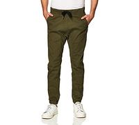Southpole Men's Basic Stretch Twill Jogger Pants-Reg and Big & Tall Sizes - Green - 3X-Large