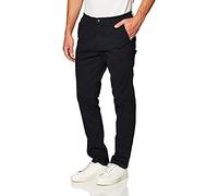 Southpole Men's Flex Stretch Basic Long Chino Pants Casual, New Navy, 34W x 32L