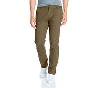 Southpole Men's Flex Stretch Basic Long Chino Pants Casual, Olive, 32W x 32L