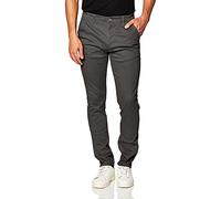 Southpole Men's Flex Stretch Basic Long Chino Pants, Dark Slate, 30W / 30L