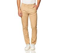 Southpole Men's Flex Stretch Basic Long Chino Pants Casual, Deep Khaki(New), 34W x 32L