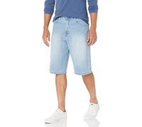 Southpole Men's Regular Fit Cross Hatch Basic Denim Shorts, Light Sand Blue, 48