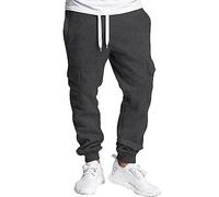 Southpole Men's Sweatpants, Heather Charcoal, Large