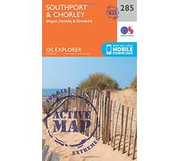 Southport & Chorley Map | Weatherproof | Wigan, Formby & Ormskirk | Ordnance Survey | OS Explorer Active Map 285 | England | Walks | Hiking | Maps | Adventure
