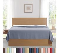 Southshore Fine Living, Inc. 2-Pack Twin XL Bedding Top Sheets Only, Dorm Room Essentials for Back to School/College, Machine Washable Top Sheets, 2-Pack Easy Care Twin XL Sheet Set, Slate Blue