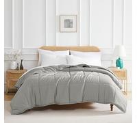 Southshore Fine Living, Inc. California King Size Comforter, Pet Hair Resistant Bedding Comforters, Oversized Down Alternative Comforter, Duvet Insert King, Steel Grey Comforters