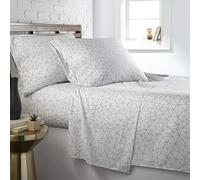 Southshore Fine Living, Inc. Geometric Maze, 3-Piece XL Twin Sheets Set, 15 Inch Deep Pocket Fitted Sheet Twin XL, Fade Resistant Microfiber, Minimalist Geometric Bedding, White Sheets with Grey