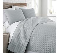 Southshore Fine Living, Inc. Oversized Bedding Quilt, Lightweight Bedding, Twin XL Bedspread, Soft Coverlet 2-Piece Set with One Matching Sham, All Season Twin/XL Quilt Set, Harbor Mist Blue