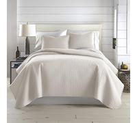 Southshore Fine Living, Inc. Oversized Queen Quilt Set with 2 Standard Size Pillow Shams Ultra-Soft Microfiber Queen/Full Size Quilt, Wrinkle & Fade Resistant, Machine Washable, Bone Color