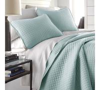 Southshore Fine Living, Inc. Twin Quilt Bedding Set, Soft Microfiber Coverlet Bedspread, Stain and Pet Hair Resistant Bedding, XL/Twin Blue Quilt Comforter Set with 1 Pillow Sham, Sky Blue