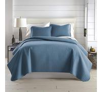 Southshore Fine Living, Inc. Twin Size Quilts, Microfiber Quilt, Lightweight Bedspread & Coverlet Sets, Pet Hair Resistant Bedding, XLTwin Quilt Coverlet with Pillow Sham, Coronet Blue Bedding