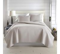 Southshore Fine Living, Inc. Vilano Springs, Premium Quality, Soft, Wrinkle & Fade Resistant, Easy Case, Oversized Quilt Cover Set with 1 Quilt Set and 2 Shams, King/California King, Bone