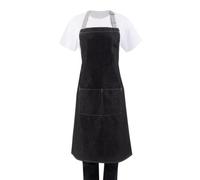 Southside Bib Apron Denim Black 700mm x 1000mm Kitchen Cooking Baking Catering